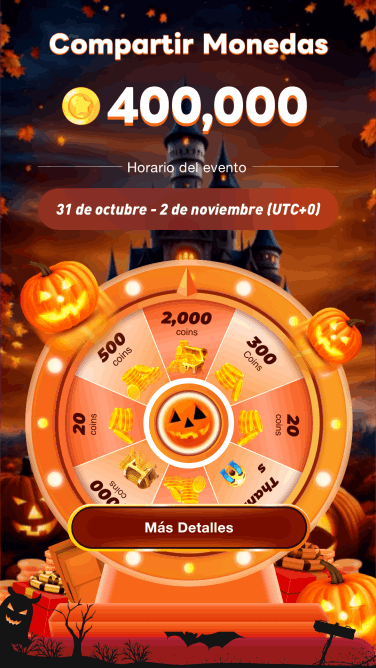 2025halloween: rueda de la suerte-evento compartir 400K monedas - yaar español oficial