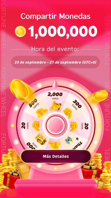 rueda de la suerte-evento compartir 1M monedas - yaar.live español oficial