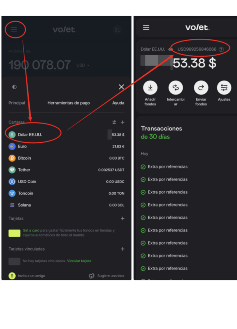 Crea una cuenta volet dólares - yaar live app